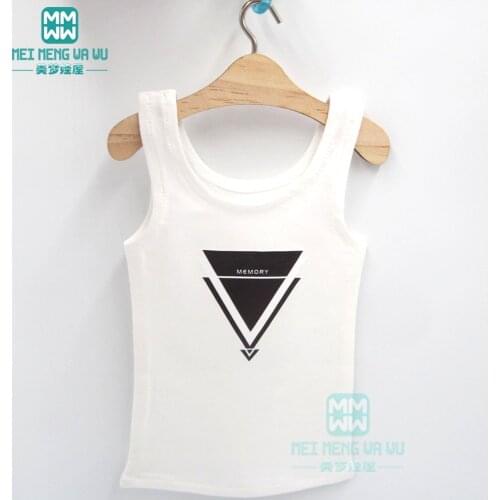 1/6 BJD accessories doll clothes fashion print vest for 27cm--30cm BJD YOSD doll