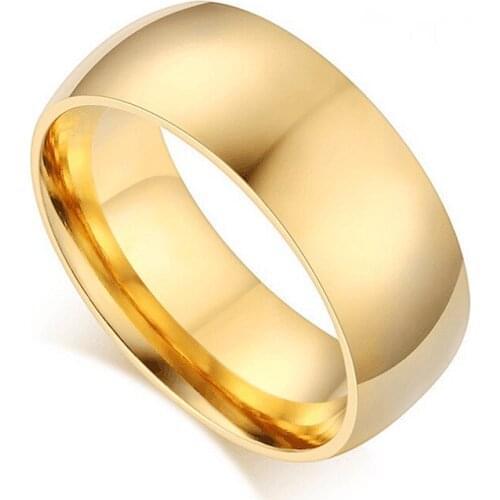 BAECYT 4/6/8mm Width Stainless Steel Black Groove Titanium Ring For Women Men Wedding Bands Rings Male Jewelry Dropshipping