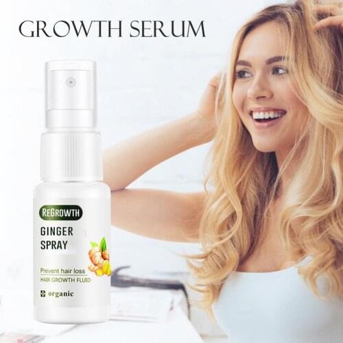 20ML Biotin Hair Growth Serum Prevent Hair Loss Ginger Spray Help Healthy Growth Strong Hair For All Types Of Male
