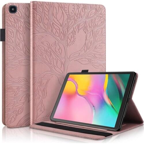 For Samsung Galaxy Tab A 10 1 2019 Case Sm-T510 T515 Cover PU Leather 3D Tree Flip Case for Samsung Galaxy Tab A 2019 Tablet