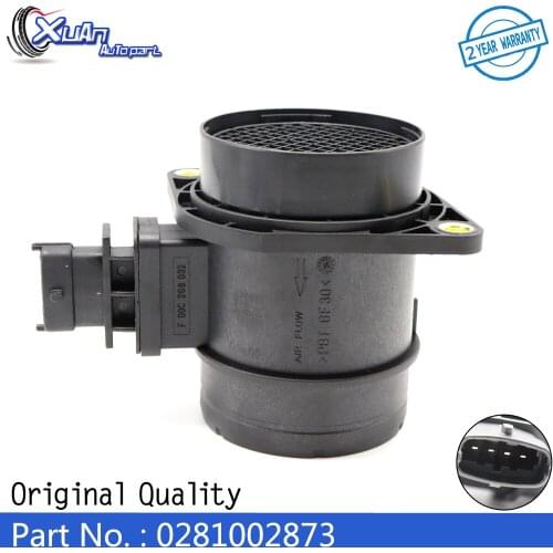 XUAN MAF MASS AIR FLOW METER SENSOR 0281002873 For Chevrolet Epica 2.0 Diesel ALFA ROMEO MITO FIAT 500 BRAVO II (198) DOBLO IDEA