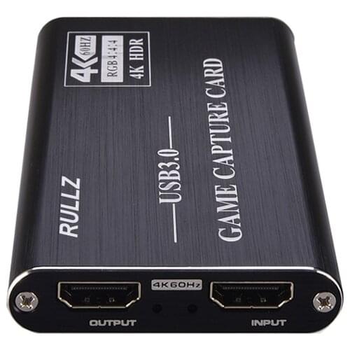 4K Loop Mic In Audio Video Capture Card USB 3.0 1080P Grabber HDMI-compatible Capture Card Live Streaming Game Recording Device