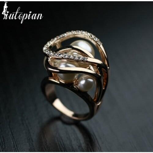 Italina Rigant Jewlery Ring With Austrian Crystal Stellux Top Quality Dont Lose Color a#RG96353