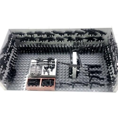 MOC Weapons House Building Blocks Toys for Boys Compatible Classic Military Guns Soldiers Bricks Birthday Xmas Gift 6 Years Old
