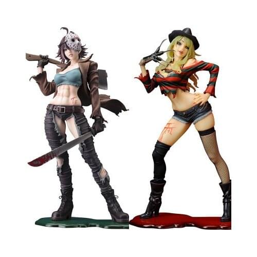 Nightmare on Elm Street Figure ARTFX+ Lady Ver Freddy Krueger Jason Horror Bishoujo 23CM PVC Action Figure Model