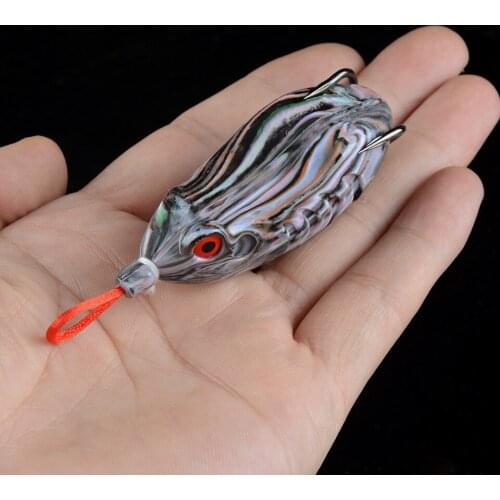 LINGYUE 11g Long Shot Soft Frog Fishing Lure 6.5cm Double Hooks Quality Soft Silicone Bait For Carp Topwater Wobblers