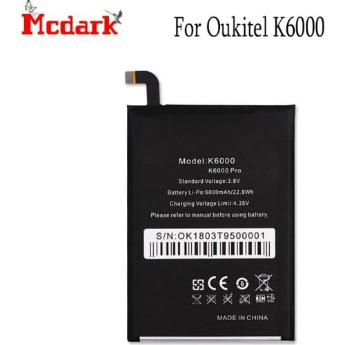 Аккумуляторы для телефонов Oukitel K6000 Pro Mcdark China At AliExpress