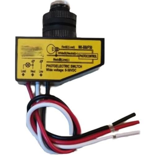 Miniature DC Photoelectric Consecrated DC8-50V LED Light Sensor Light Control Switch