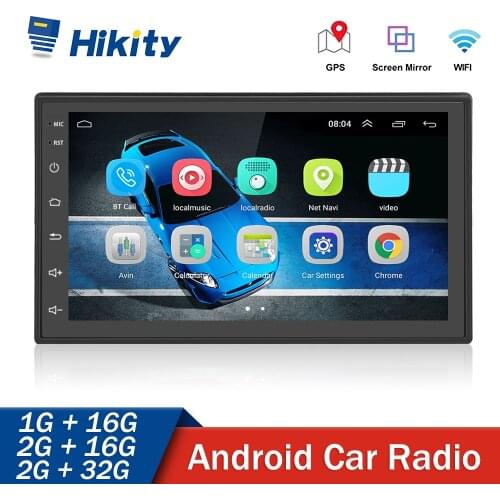 Hikity 7" Auto Radio 7023b Universal 2 din Car Multimedia MP5 Player Autoradio Support Steering Remote Control Backup Camera
