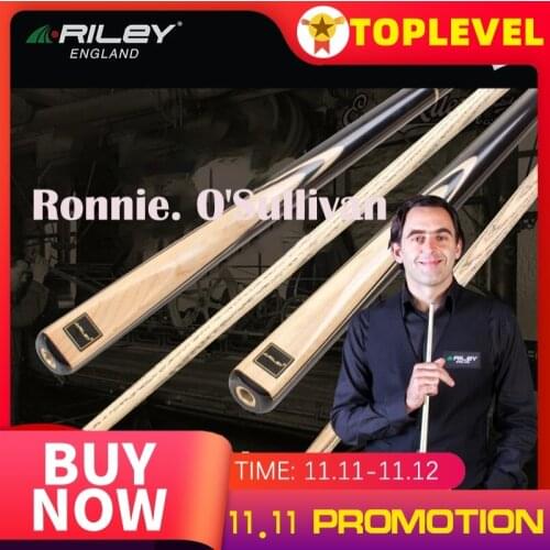 RILEY Snooker Kit RHY Handmade 3/4 Piece Snooker Cue One Piece Cue with RILEY Case with Extension 9.5 mm Tip Billiard Cue