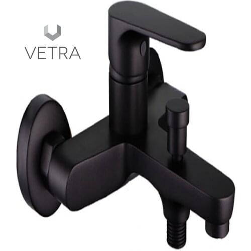 GRIFERIA MONOMANDO bath NEO black FLEXO artichoke apply Wall eccentric beautifying VETRA