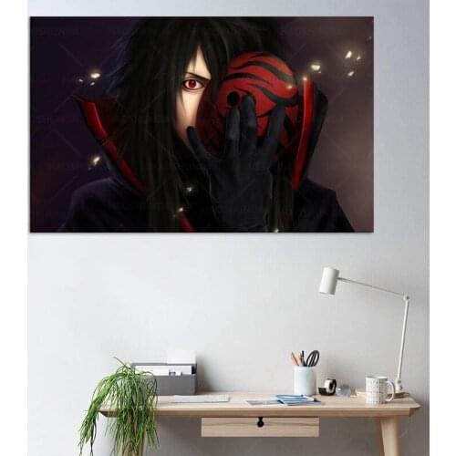 Wall Art Poster Madara Uchiha Japanese Anime Print Canvas Paintings and Prints Home Decor Childrens Room Frame Mural