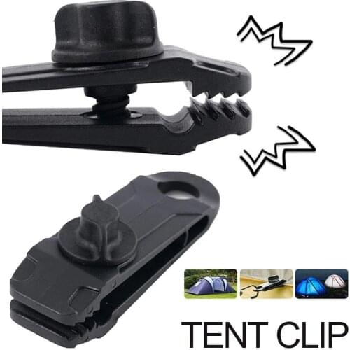 Outdoor Camping Canopy Tarpaulin Tent Clip Adjustable Windproof Awning Clamp Outdoor Sports Accessories
