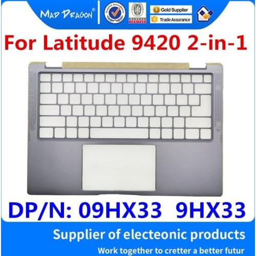 New Original 09HX33 9HX33 AM32P000400 For Dell Latitude 9420 2-in-1 FDB41 Laptop Replacement Palmrest Upper Cover Case Assy