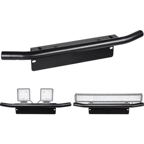 Bull Bar Front Bumper License Plate Mount Bracket Holder Universal for Fog Work Driving Led Light Bar Offroad Car Auto Accessory