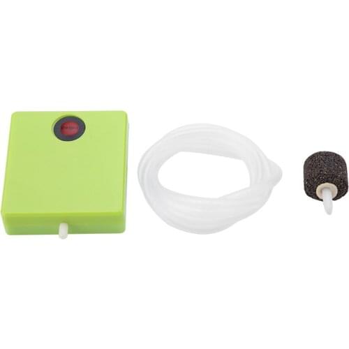 Portable Aquarium Dry Battery Operated Fish Tank Air Pump Aerator Oxygen With Air Stone 7 X 6.4 X 2cm / 2.76 X 2.52 X 0.79 Inch