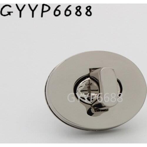 1-5sets 3 colors 31*24mm round shape metal turn lock for lady suitcase luggage polished alloy turn lock bag hardware