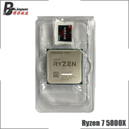 AMD Ryzen 7 5800X R7 5800X 3.8 GHz 5 pcs Eight-Core 16-Thread CPU Processor 7NM 100-000000063 Socket AM4 New but without cooler