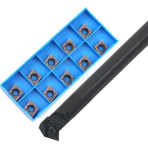 S12M/S16Q/S20R-SCWCR09 50° CNC inner hole turning tool bar screw type Small boring tool bar+CCGT Hard alloy Inserts for aluminum