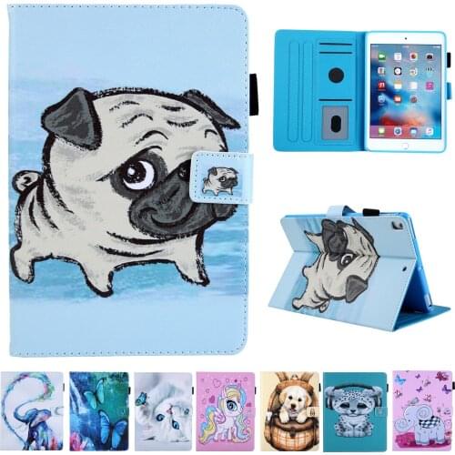 Cute Smart Case funda for iPad 10.2 inch 2019 7th Gen Auto Sleep/Wake Stand Case for iPad 10.2 2019 A2198 A2200 Unicorn Cat