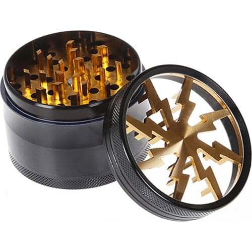 High Quality 63mm 4-Layer Tobacco Grinder Herb Mill Crusher Herb Grinder Tobacco Smoke Grinders Men Smoking Accessories