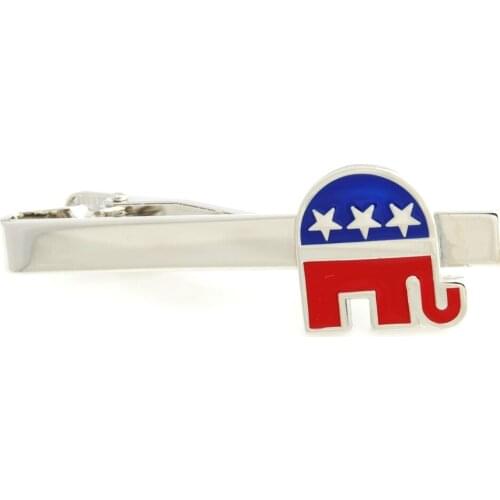YHT-122 Novelty US Dollar Tie Clips,American Flag Tie Bar,Republican and Democratic Party Tie Clip