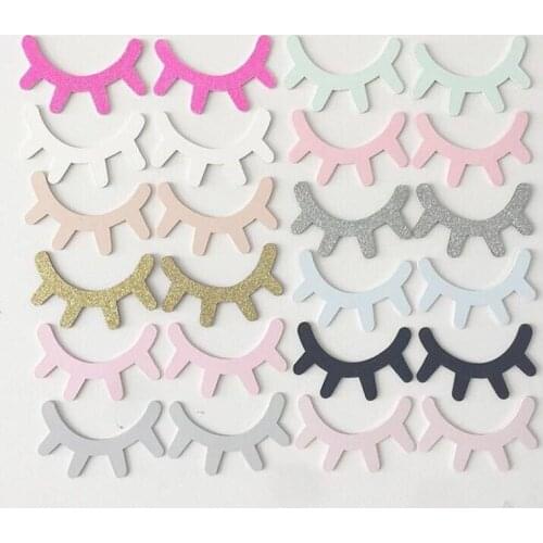 1 Pair Nordic Kawaii Wooden 3D Eyelash Wall Sticker Children Kids Baby Room Wall Stickers Home Decor Nursery Art Wall Decal