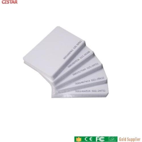 Free shipping 100pcs/ RFID Smart Card ID Keyfobs 125KHz TK4100 ID Card Access Control System Time Attendance card tag