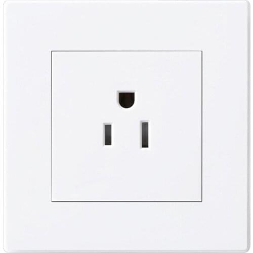 15A USA Japan Standard Outlet Plug PC Panel 86x86mm Wall Outlet 85DA
