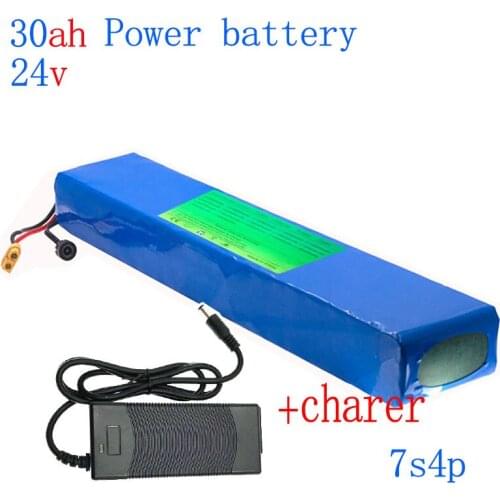 18560 electric bicycle rechargeable battery 24V30ah, 7S4P for 250W, 350W, 500W, suitable for motorcycle scooters with 15A BMS
