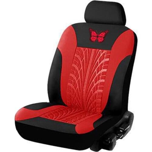 2pcs/set Car Universal Seat Covers Set Butterfly Pattern Auto Seat Protector