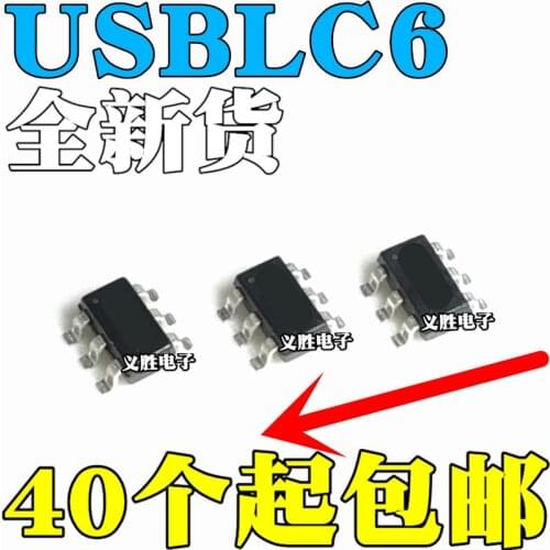 20 pçs/lote USBLC6-2SC6 USBLC62SC6 SOT23-6 UL26 ESD