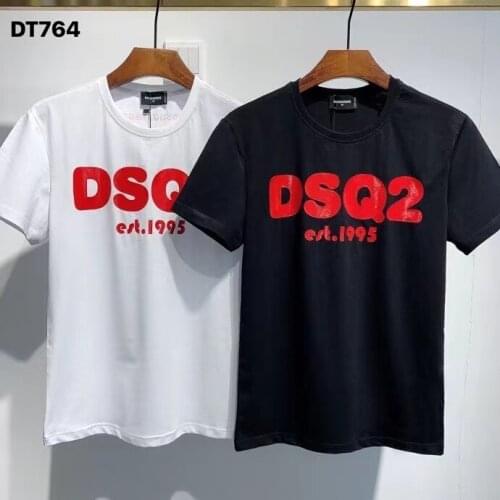 2021 Fashion Trend DSQ2 Mens Premium Printed Short Sleeve T-Shirt DT764