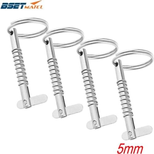 4PCS 5mm BSET MATEL Marine Grade 316 Stainless Steel Quick Release Pin for Boat Bimini Top Deck Hinge Marine hardware Boat