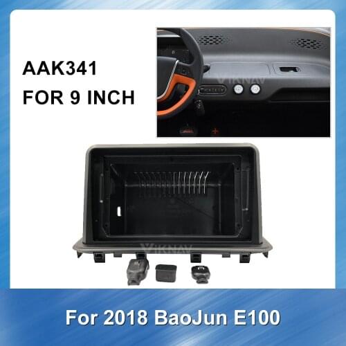 Android 2 Din Car Radio Fascia frame for Baojun E100 2018 Stereo Dashboard Trim Kit GPS Navigation plate panel Frame Fascias