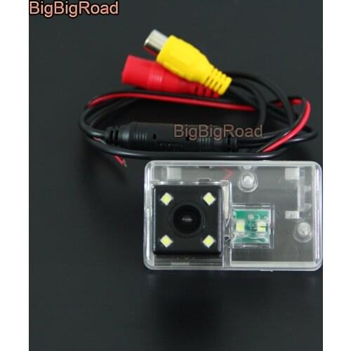BigBigRoad Car Rear View Backup Parking Camera For Peugeot 407 5008 5D Estate Wagon MPV 2004 -2014 / For Citroen C3 C4 Picasso