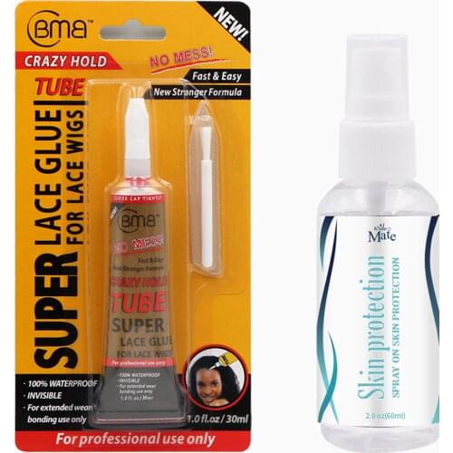 Private Label Skin Protector Scalp Protection Wig Glue Primer And BMB Lace Glue Hair Glue For Lace Wig Waterproof Wig Adhesive