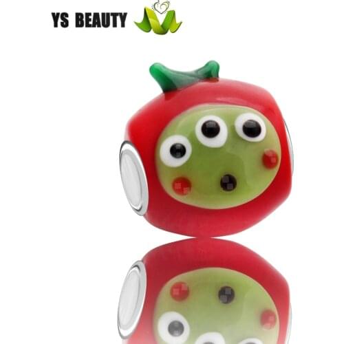 Original design red Elf Murano glass beads are suitable for £925 silver charm bracelet DIY beaded bracelet jewellery