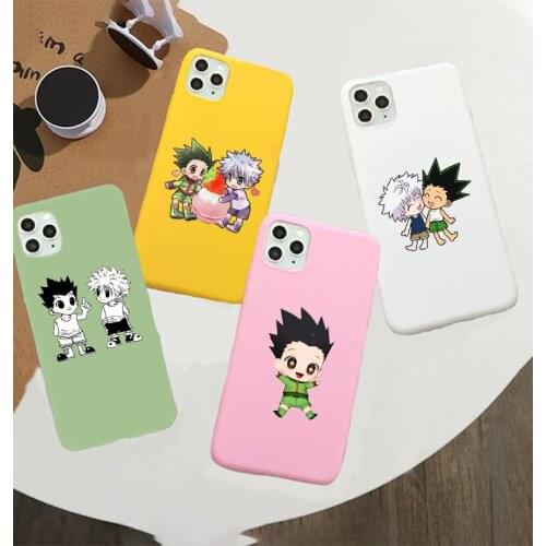 HUNTER x HUNTER HxH Gon Killua anime phone Case For iPhone 11 Pro XS MAX XR X 7 8 6Plus SE 2020 Candy Soft Silicone