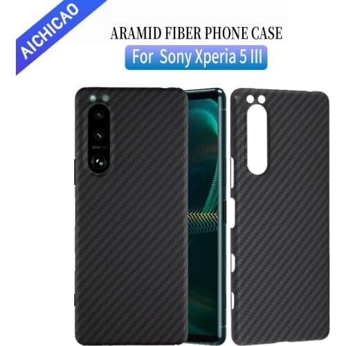 ACC-carbon real carbon fiber phone shell for Sony Xperia 5 III case aramid Fiber Ultra-thin Xperia 5 III 5G phone shell Original