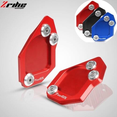 For BMW F700GS F650GS F650 GS 2007-2014 2013 2012 2011 2010 Motorcycle CNC Kickstand Foot Side Stand Extension Pad Enlarge Plate