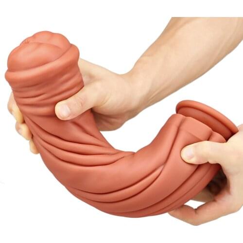 Large Double Layer Horse Dildos Liquid Silicone Simulation Horse Cock Penis Female Masturbation Sex Toys for Couples Women
