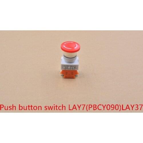 AC 660V 10A 40mm red sign emergency stop switch push button mushroom pushbutton LAY37-11ZS Y090 1pcs