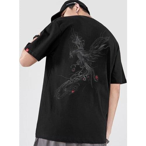 Chinese Style Cotton T Shirt Men Tshirt Men T-Shirt Harajuku Embroidery T Shirts Men Short Sleeve Clothes 2021 Summer Top KK3425