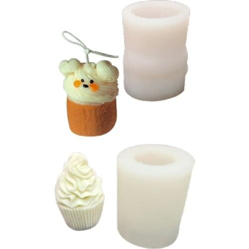 Exquisite 3D Cream Cake Silicone Mold Mousse Dessert Fondant Chocolate Candy Pastry Candle Making Mold
