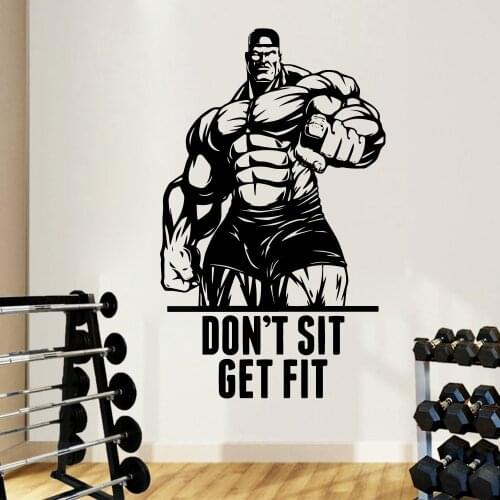 Colorful Gym Wall Art Decal Decoration Fashion Sticker For Kids Rooms Decoration Wall Decoration Murals muursticker