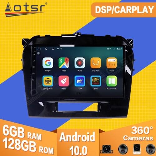 For Suzuki Vitara 4 2014-2018 Android Car Tape Radio Recorder Video Multimedia Player Stereo GPS Navi Camera Head Unit No 2 Din