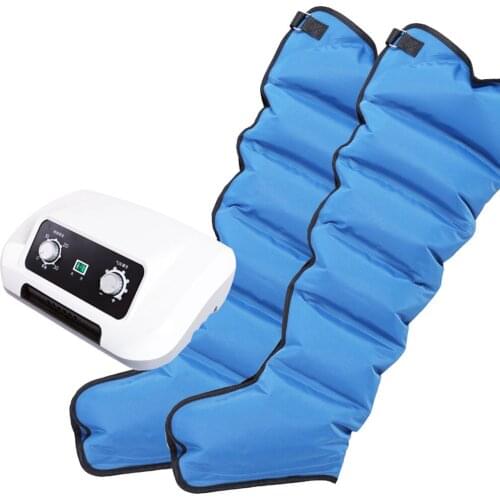 6 Air Chambers Leg Compression Massager Vibration Infrared Therapy Arm Waist Pneumatic Air Wraps Relax Pain Relief Massagers