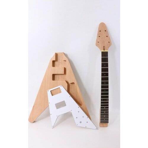 1Pcs Unfinished Electric Guitar Body Mahogany wood Diy Guitar project