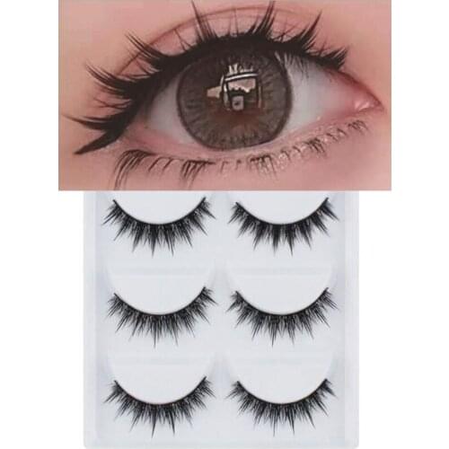 NEW 5 pair Fashion Handmade black False Eyelashes Long Cross Eyelashes Extension Soft False Eyelashes Eye Makeup Tools